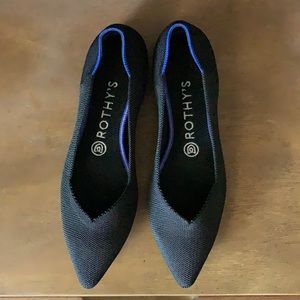 Rothy’s Black Point Flats Size 8